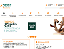Tablet Screenshot of fundacioncaser.org